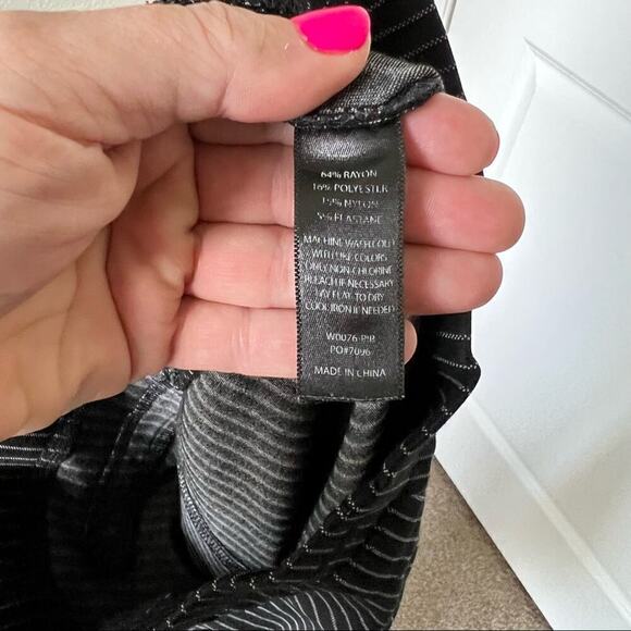 Betabrand Pinstripe Dress Yoga Pants - Picture 7 of 8